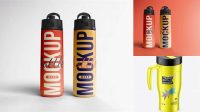 8244+ Glossy Thermo Flask Bottle PSD Mockup Editable Mockup PSD