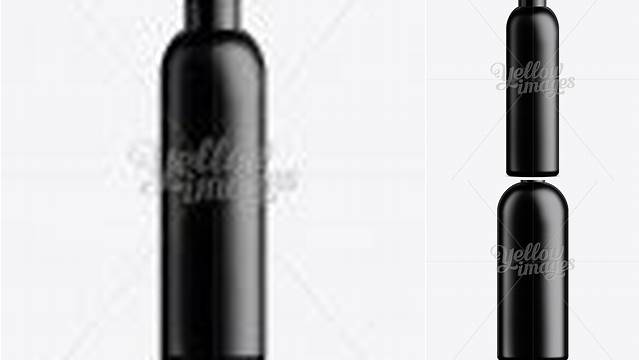 825+ Black Plastic Cosmetic Bottle with Cap 250 ml Modern Photoshop Resource