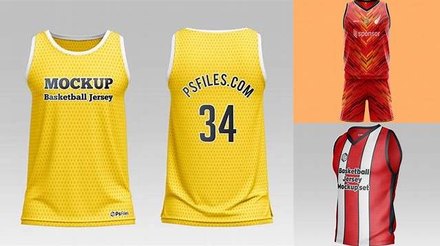 8254+ Basketball Jersey PSD Mockup Half Side View Versatile and Elegant PSD File