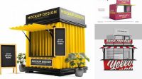 8256+ Food Stand Mockup Hight Resolution