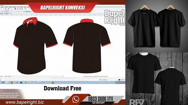 826+ Kaos Hitam Mockup For Free Download