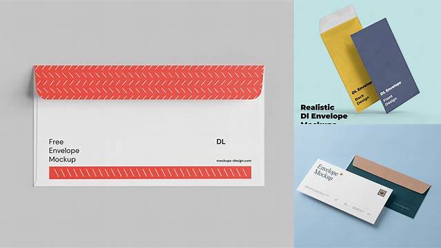 8261+ Dl Envelope Mockup PSD Free Download