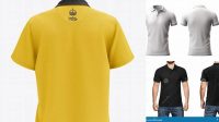 8263+ Mens Polo HQ PSD Mockup Back View PSD Download