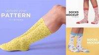 8264+ Sock Mockup Editable Photoshop File