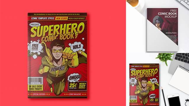 827+ Free Comic Book Mockup Modern PSD Templates