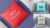 827+ Glossy Tube Pillow PSD Mockup Half Side View Smart Layer Mockup Free