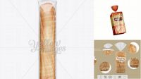 8280+ Long Thin Loaf of Wheat Bread Package PSD Mockup Digital Download PSD for Free