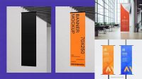 8287+ Vertical Banner Mockup Include TIFF