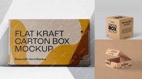 829+ Carton Box PSD Mockup Half Side View Creative Layered Design File