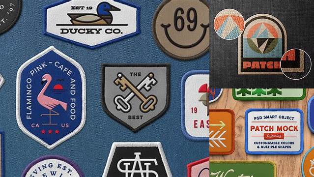 8292+ Embroidered Patch Mockup Include TIFF