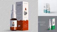 8298+ Nasal Spray Mockup Elegant Photoshop Mockup