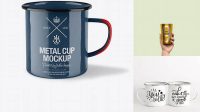 8300+ Glossy Metal Cup Smart Object PSD Template