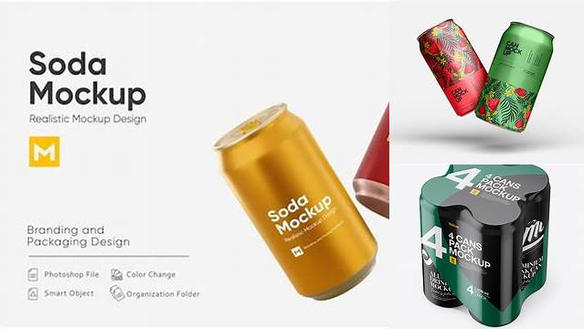 8300+ Matte Pack with 24 Cans PSD Mockup Exclusive Layered PSD Mockup