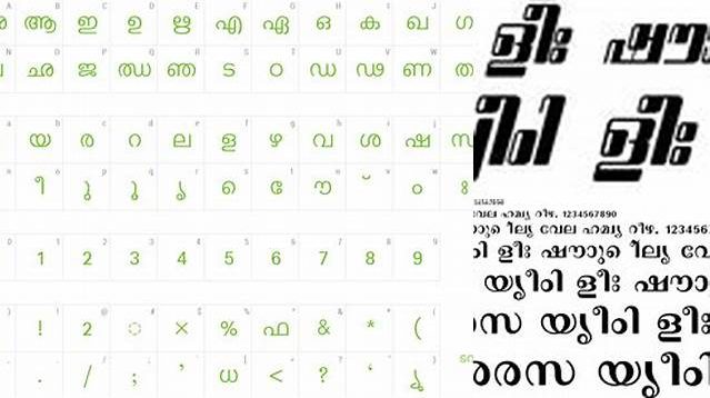 8306+ Ism Malayalam Font Ml Revathi Free Download For Free Download