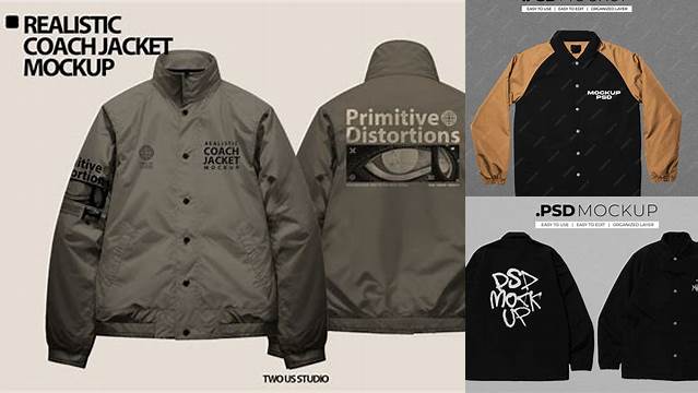 8306+ Mockup Coach Jacket Free PSD Download