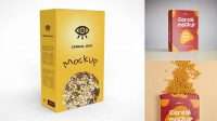 8307+ Cereal Box Mockup Psd Free High-End Layered Mockup Free