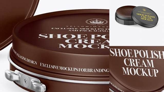 8309+ Matte Shoe Polish Cream Jars PSD Mockup Exclusive Layered PSD Mockup