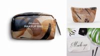 8310+ Metallic Cosmetic Bag PSD Mockup Editable Mockup PSD