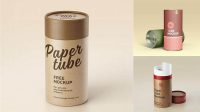 8312+ Kraft Tube PSD Mockup Free Professional PSD Download