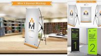 8315+ Mini Banner Mockup Include TIFF