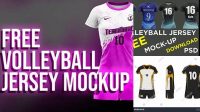 8321+ Volleyball Jersey Mockup Free Easy Editable