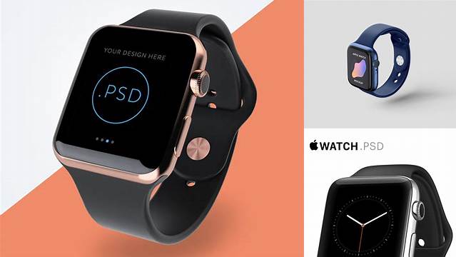 8330+ Apple Watch Screen Case PSD Mockup Unique and Editable PSD