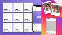 8338+ Mockup Feed Instagram PSD Download