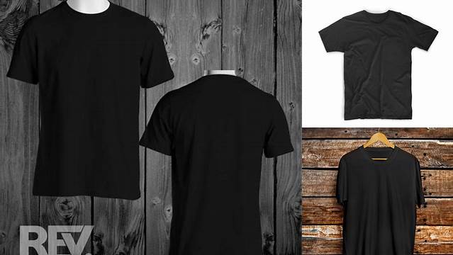 8338+ Mockup Kaos Hitam Polos Hd High-Quality Editable PSD