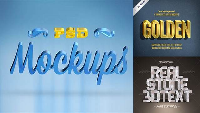 8339+ 3d Text Mockup Free Download Premium PSD Freebie