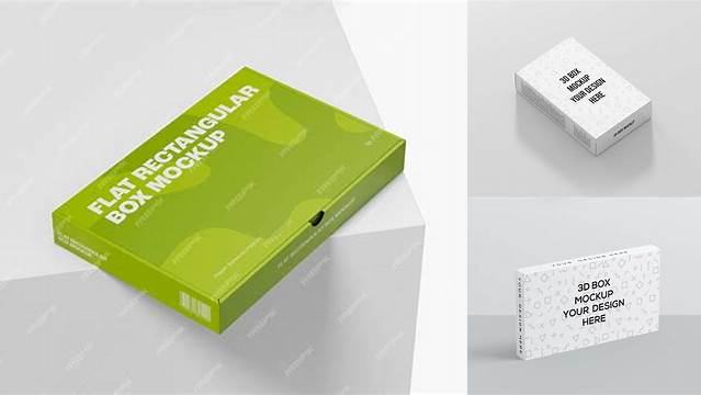 8346+ Flat Rectangle Box Mockup Free Creative PSD Resources