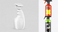 8346+ Trigger Spray Bottle Mockup Free Editable and Customizable PSD