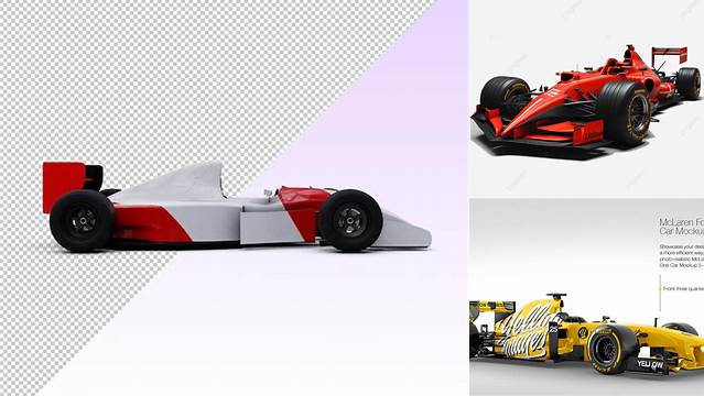 8350+ F1 Car Mockup Psd Free Smart PNG Image