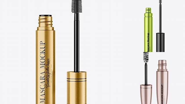 8350+ Opened Metallic Mascara Tube PSD Mockup Download Free Premium Design PSD