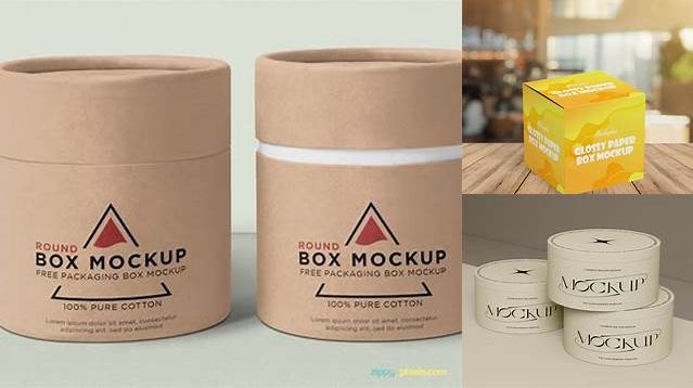 8355+ Glossy Round Box PSD Mockup Elegant Free Graphic Resource