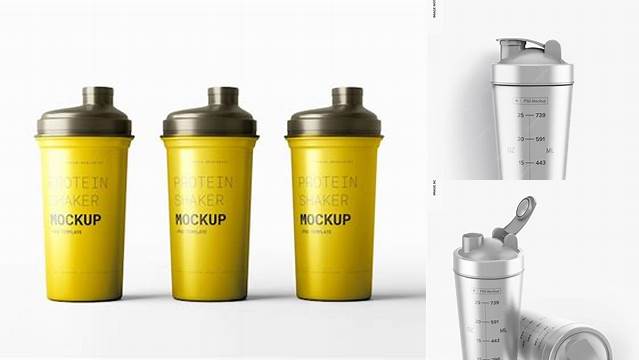 8359+ Metallic Shaker Bottle PSD Mockup Download Premium Free PSD