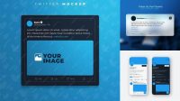 8361+ Twitter Post Mockup Psd Exclusive Layered PSD Mockup