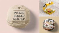 8364+ Burger Wrap Mockup Free PSD Free Download