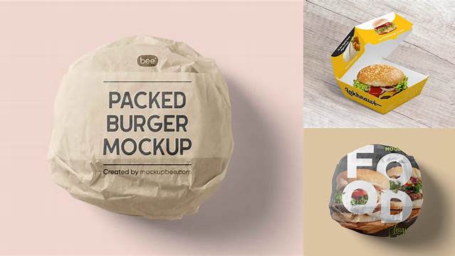 8364+ Burger Wrap Mockup Free PSD Free Download