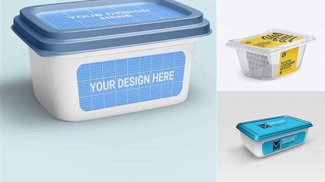 8367+ Plastic Container PSD Mockup Half Side View Creative Free PSD Graphic Design