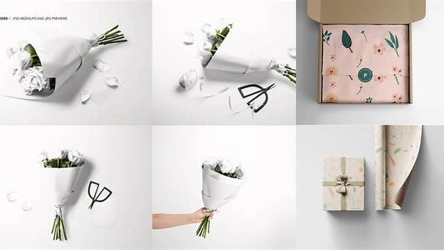 837+ Flower Wrap Mockup Fully Layered Photoshop Freebie