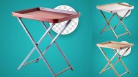 8370+ Vintage Ironing Board with Iron PSD Mockup Easy-to-Edit Photoshop Freebie