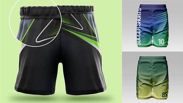 8371+ Football Shorts Mockup PSD for Free