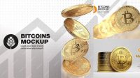 8371+ Golden Bitcoin PSD Mockup Free Premium Photoshop Template Download