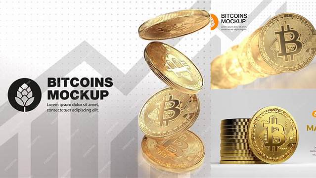 8371+ Golden Bitcoin PSD Mockup Free Premium Photoshop Template Download