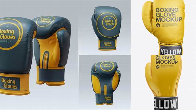 8378+ Boxing Glove PSD Mockup Front View Exclusive Editable PSD File