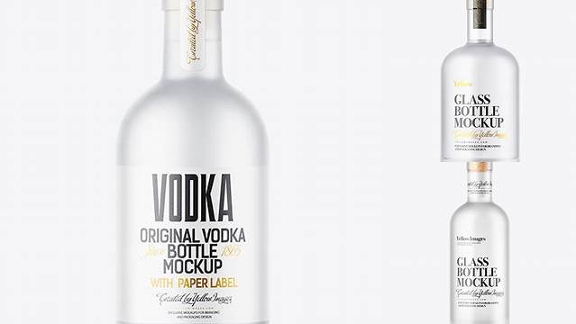 8378+ Frosted Glass Vodka Bottle PSD Mockup Premium Free Graphic Resource