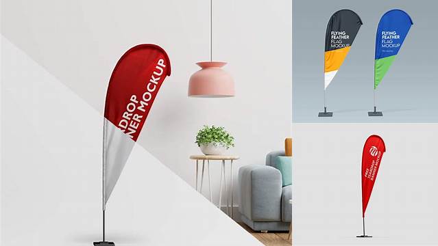 838+ Teardrop Banner Mockup Psd Free Download Include TIFF