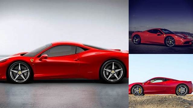 8381+ Ferrari 458 Italia Side View Free PSD