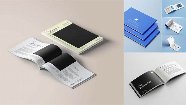 8385+ A4 Landscape Booklet Mockup Free PSD