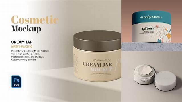 8387+ Cream Jar Mockup Free Professional PSD Mockup